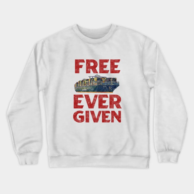 Free Ever Given Crewneck Sweatshirt by karutees